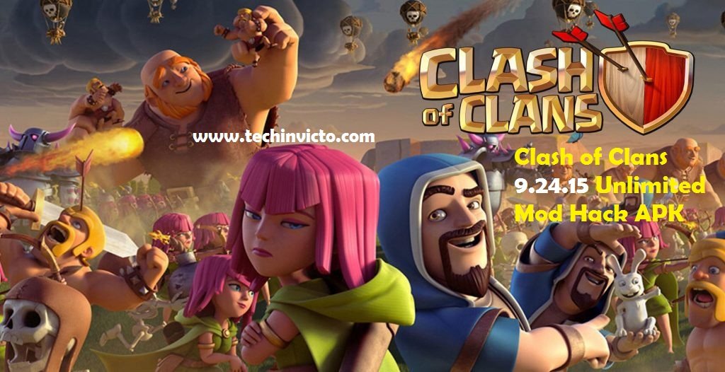 Clash of Clans 9.24.15 Unlimited Mod Hack APK - Featured Image