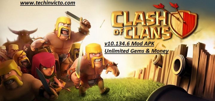Download Clash of Clans v10.134.6 Mod APK Unlimited Gems & Money - featured image