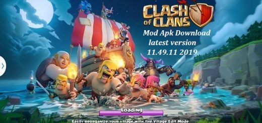 Clash of Clans Mod Apk Download latest version 11.49.11 2019 - fatured image
