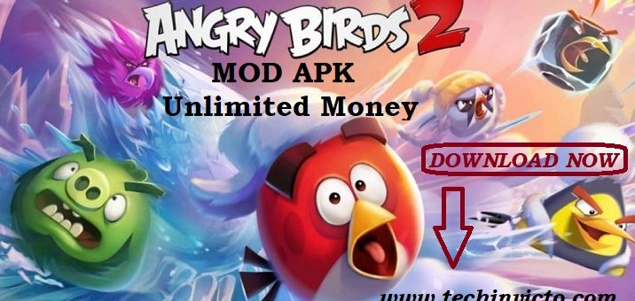 Angry Birds 2 MOD APK 2.50.0 Unlimited Money - featured image