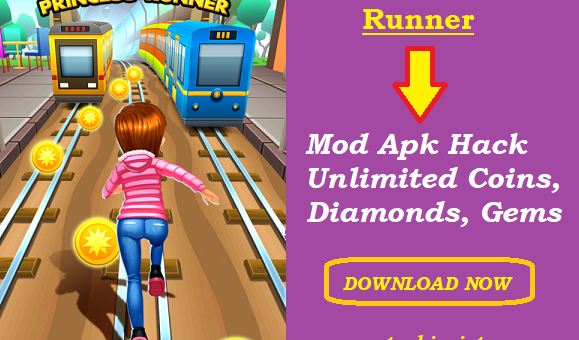 Subway Princess Runner Mod Apk Unlimited Coins, Diamonds, Gems 5.0.8 Hack - FEATURED IMAGE