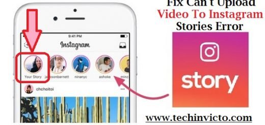 Fix Can’t Upload Video To Instagram Stories Error - featured image